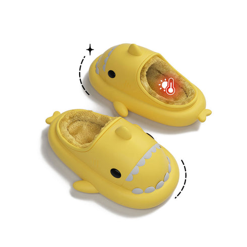 Sharkicks Basic - Invierno, Pantuflas de Tiburón, Tacón Abierto